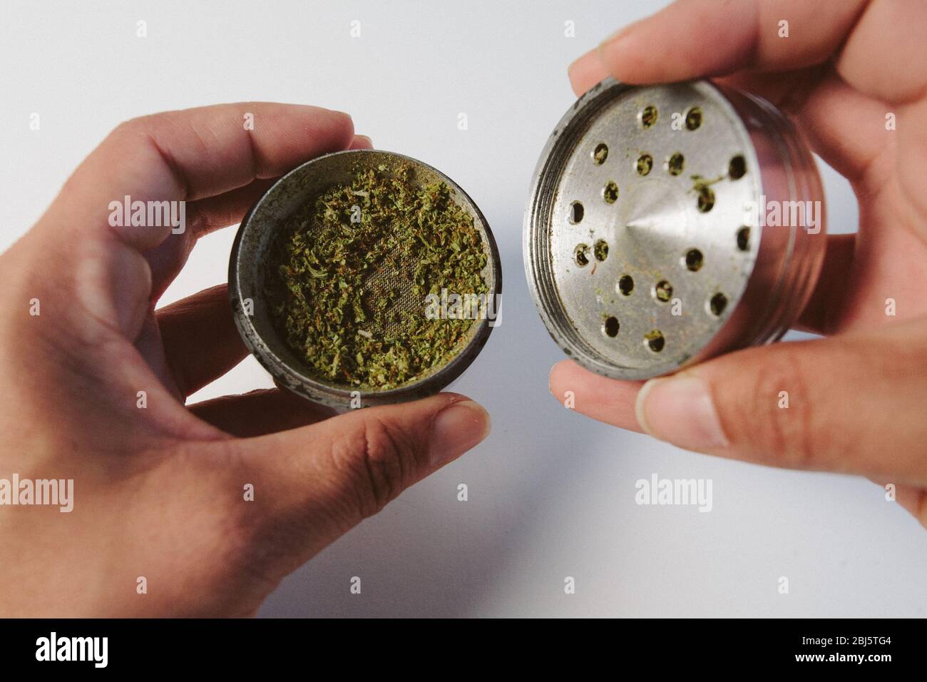 Handrolling a Joint Stock Photo