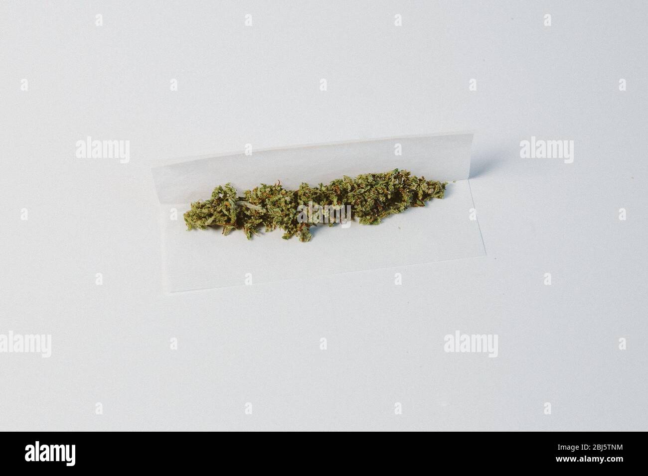 Handrolling a Joint Stock Photo