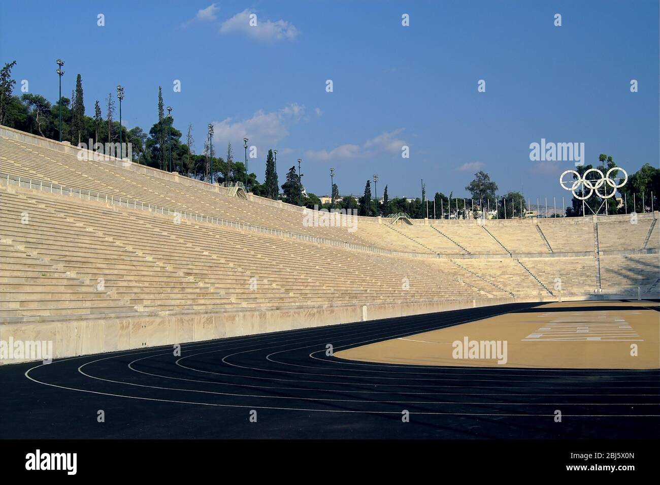 Ateny, Grecja, Panathinaiko Stadio, Kalimarmaro, Panathenaic Stadium, Panathinaiko-Stadion, Stadion Panateński; Olympiad 1896; 帕那辛納克體育場 Stock Photo
