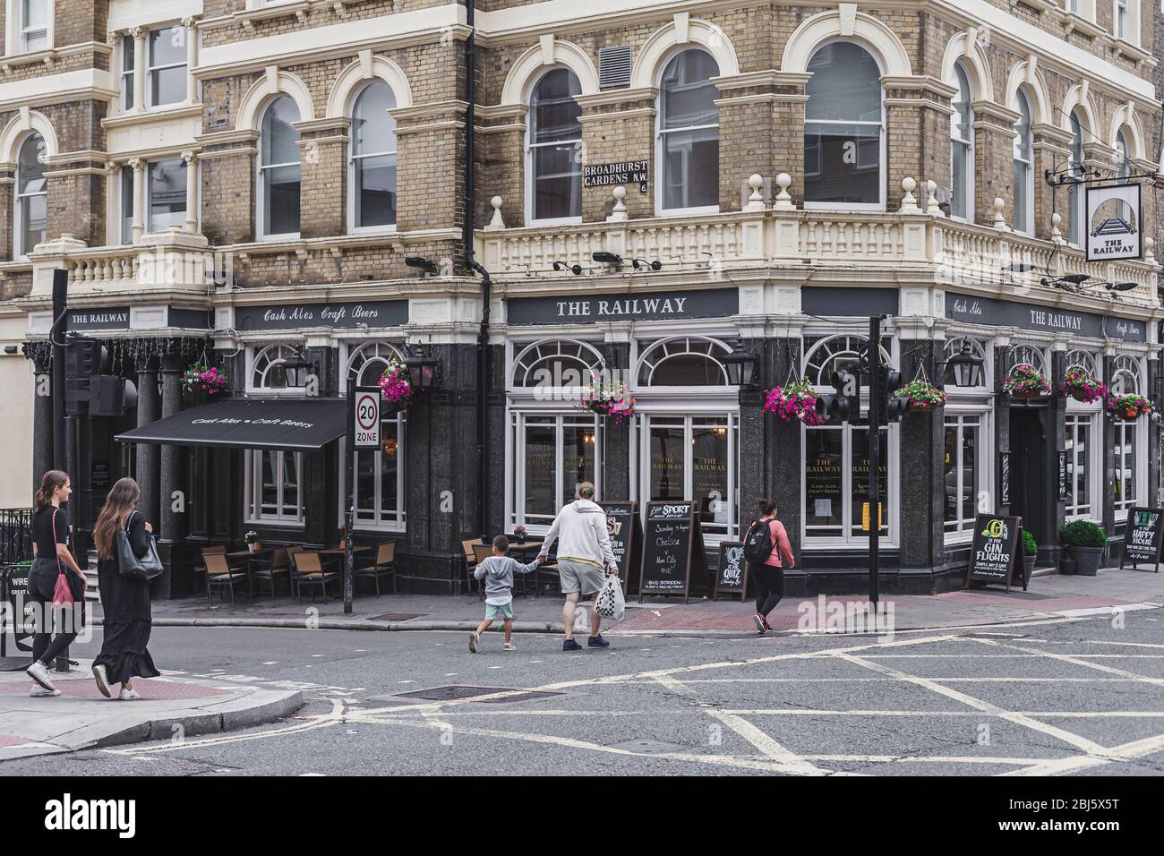 London/UK 30/07/18 The Railway Pub on West End Lane in West