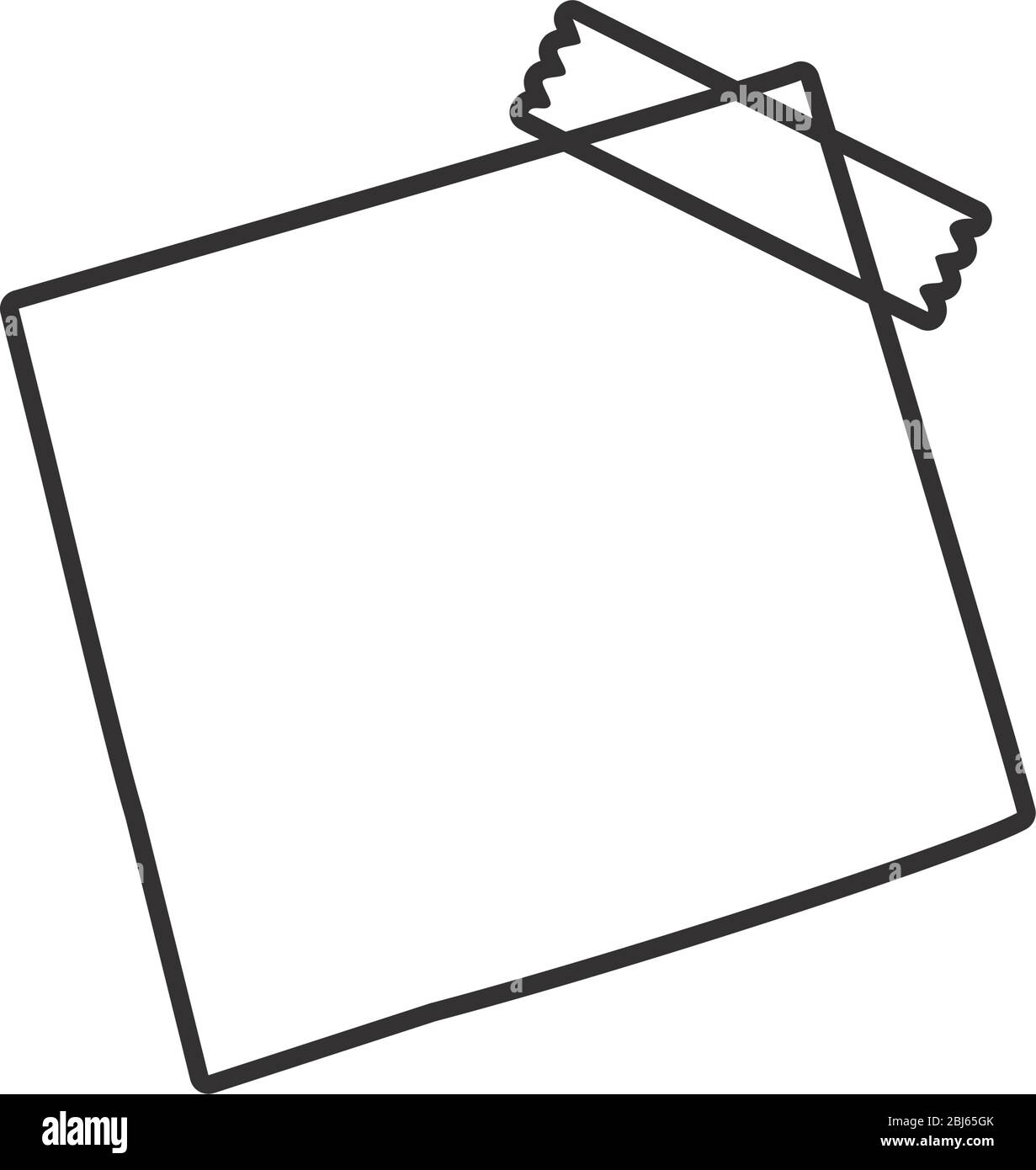 note icon over white background, line style, vector illustration Stock ...
