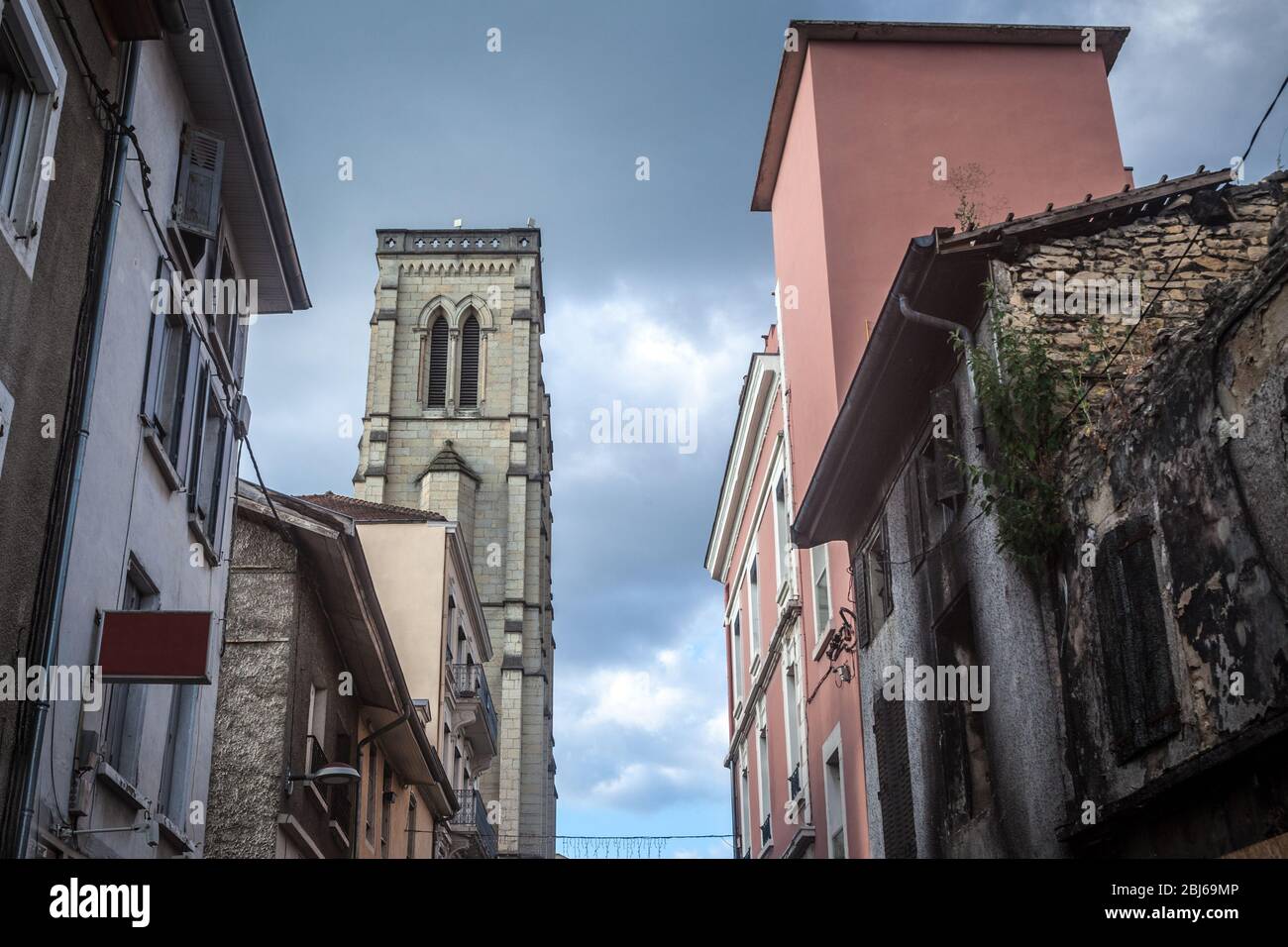 Eglise Saint Jean Baptiste Church in Bourgoin Jallieu, in Dauphine region,  in Isere Departement, France. It is the main catholic church of this city  Stock Photo - Alamy