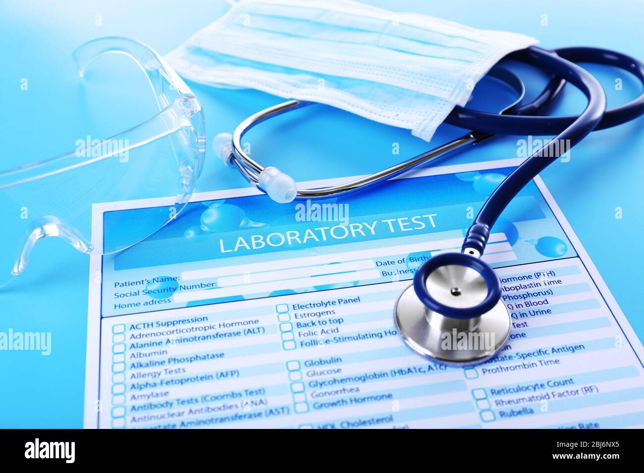 Laboratory test list stethoscope hi-res stock photography and images ...