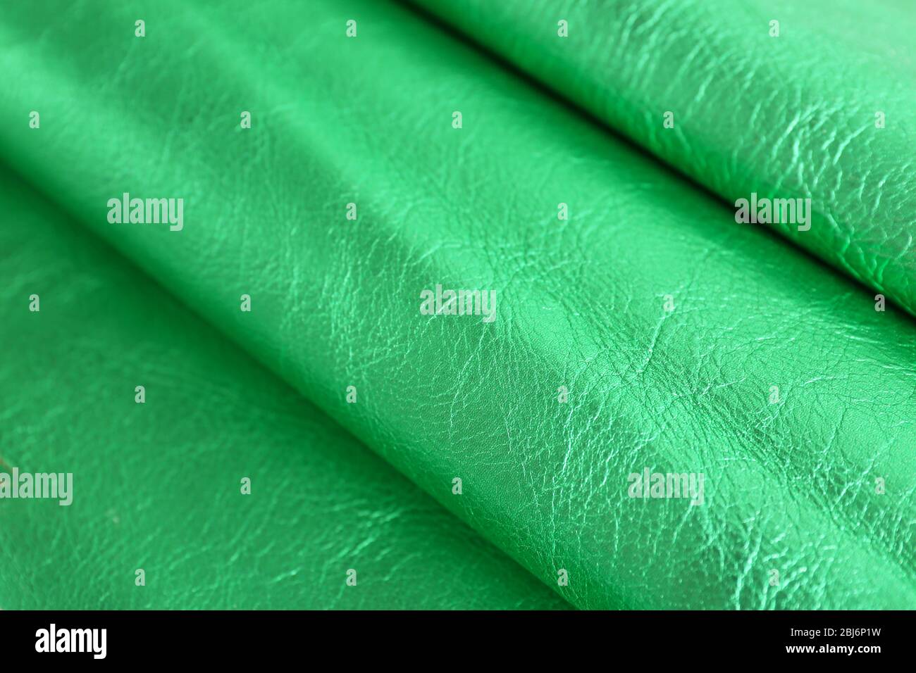 Green leather texture close up Stock Photo - Alamy