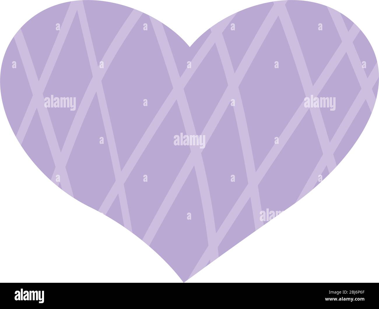 Squared heart flat style icon design of love passion and romantic theme ...