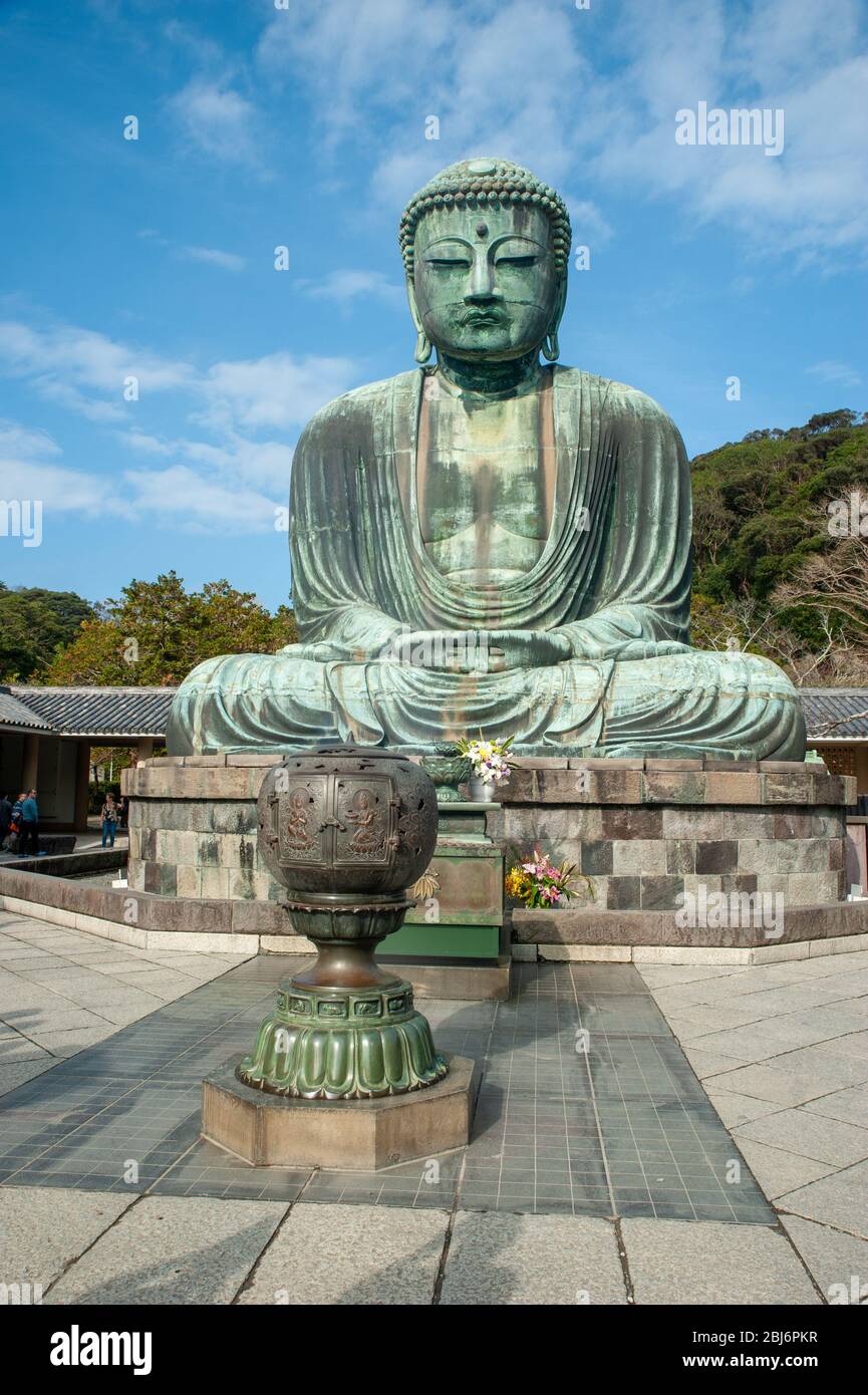The Great Buddha of Kamakura, second tallest bronze Buddha statue in