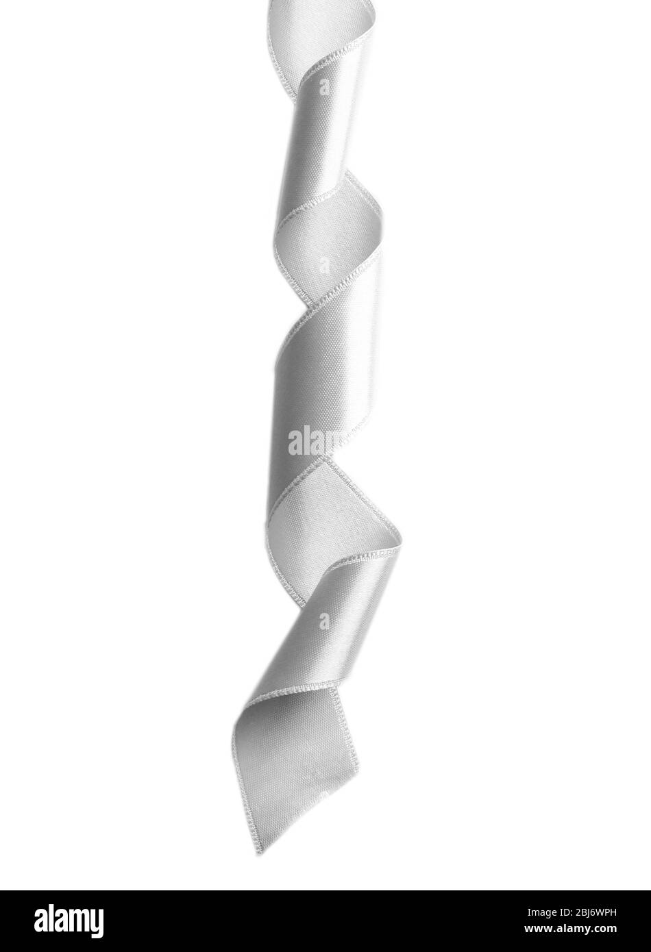 Curled ribbon, isolated on white Stock Photo - Alamy