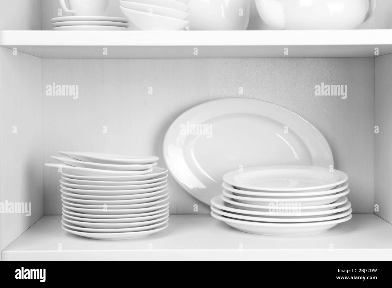 Utensil cupboard Black and White Stock Photos & Images Alamy