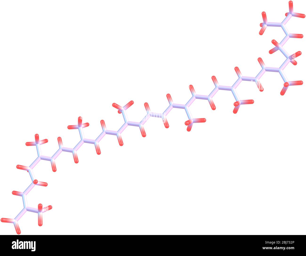 Lycopene red tomato pigment molecule Cut Out Stock Images & Pictures