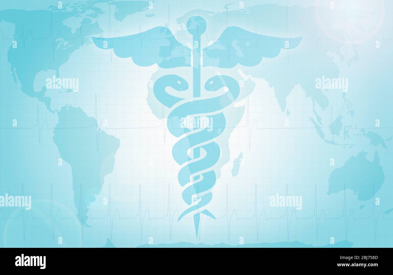World pandemic medical support illustration Stock Photo