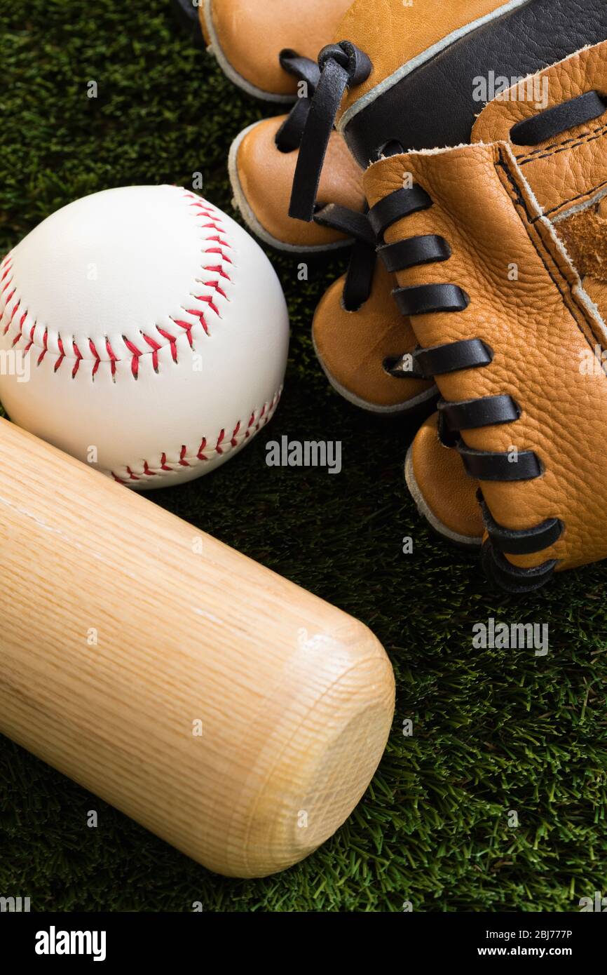 Baseball equipment Stock Photo