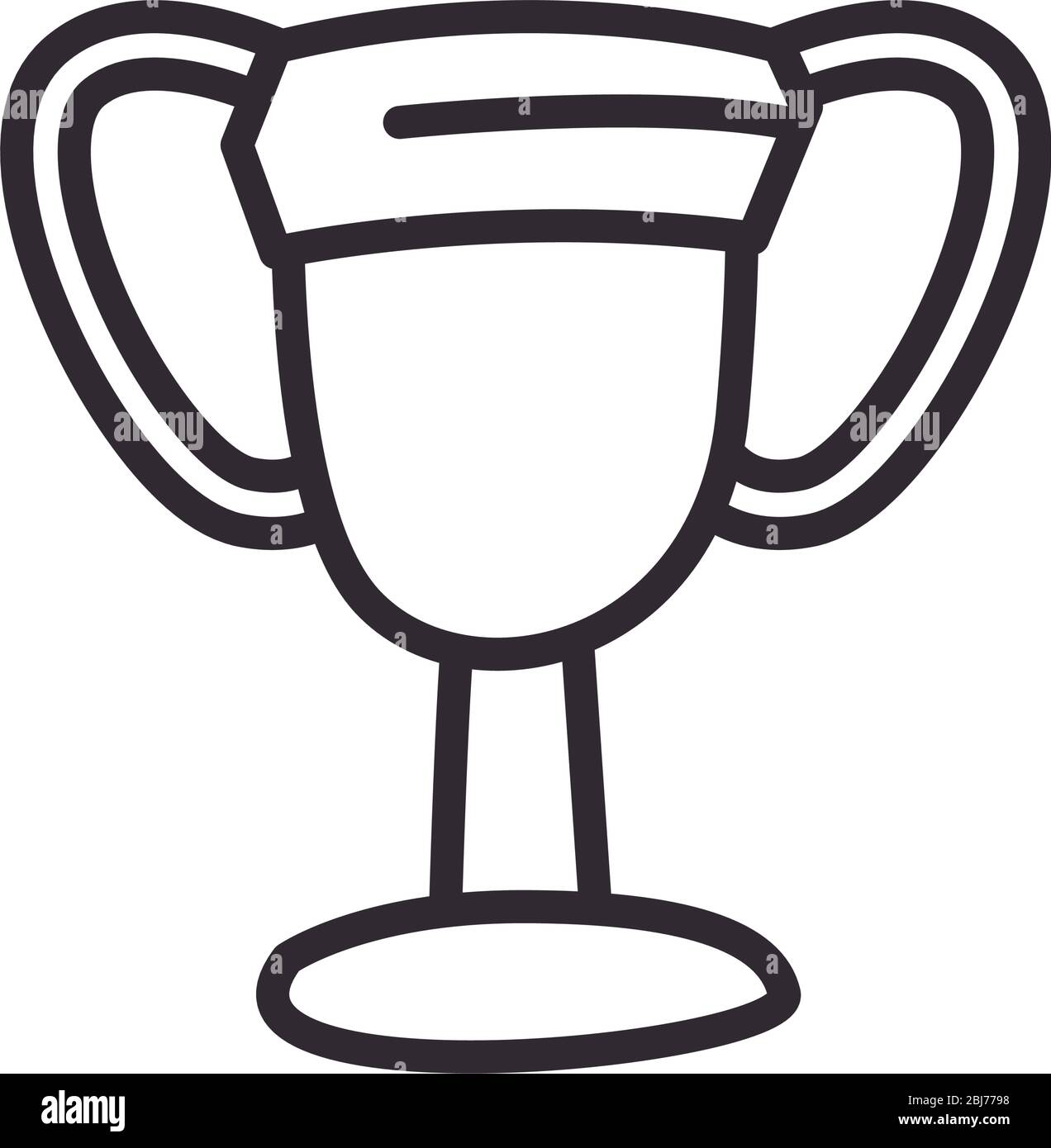 Trophy line style icon design, Winner first position competition ...