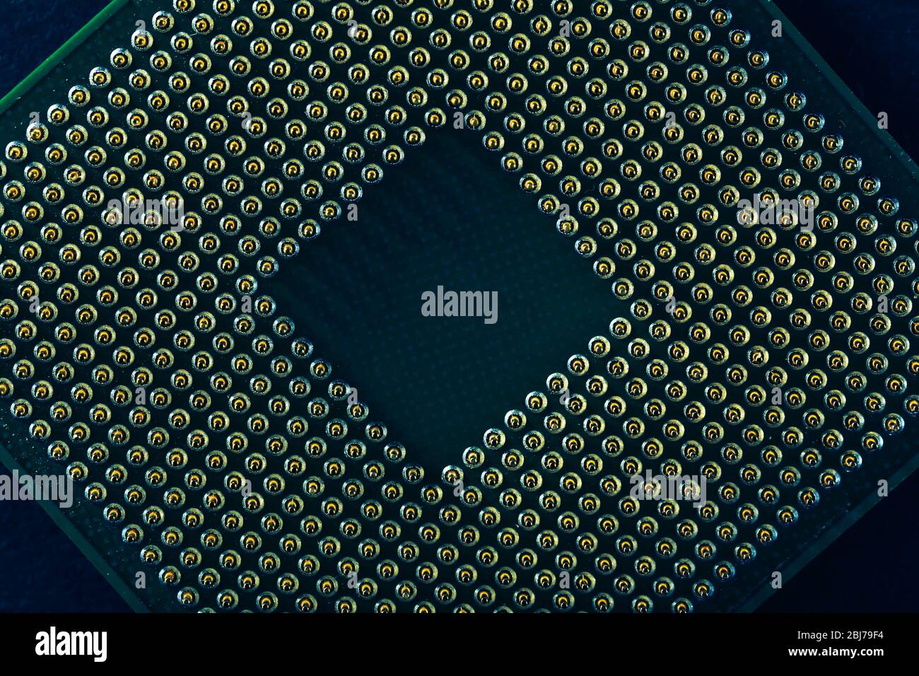 Computer processor, close up Stock Photo
