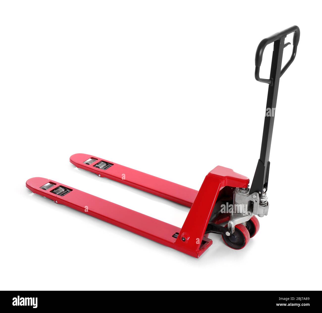 Hand pallet truck, isolated on white Stock Photo Alamy