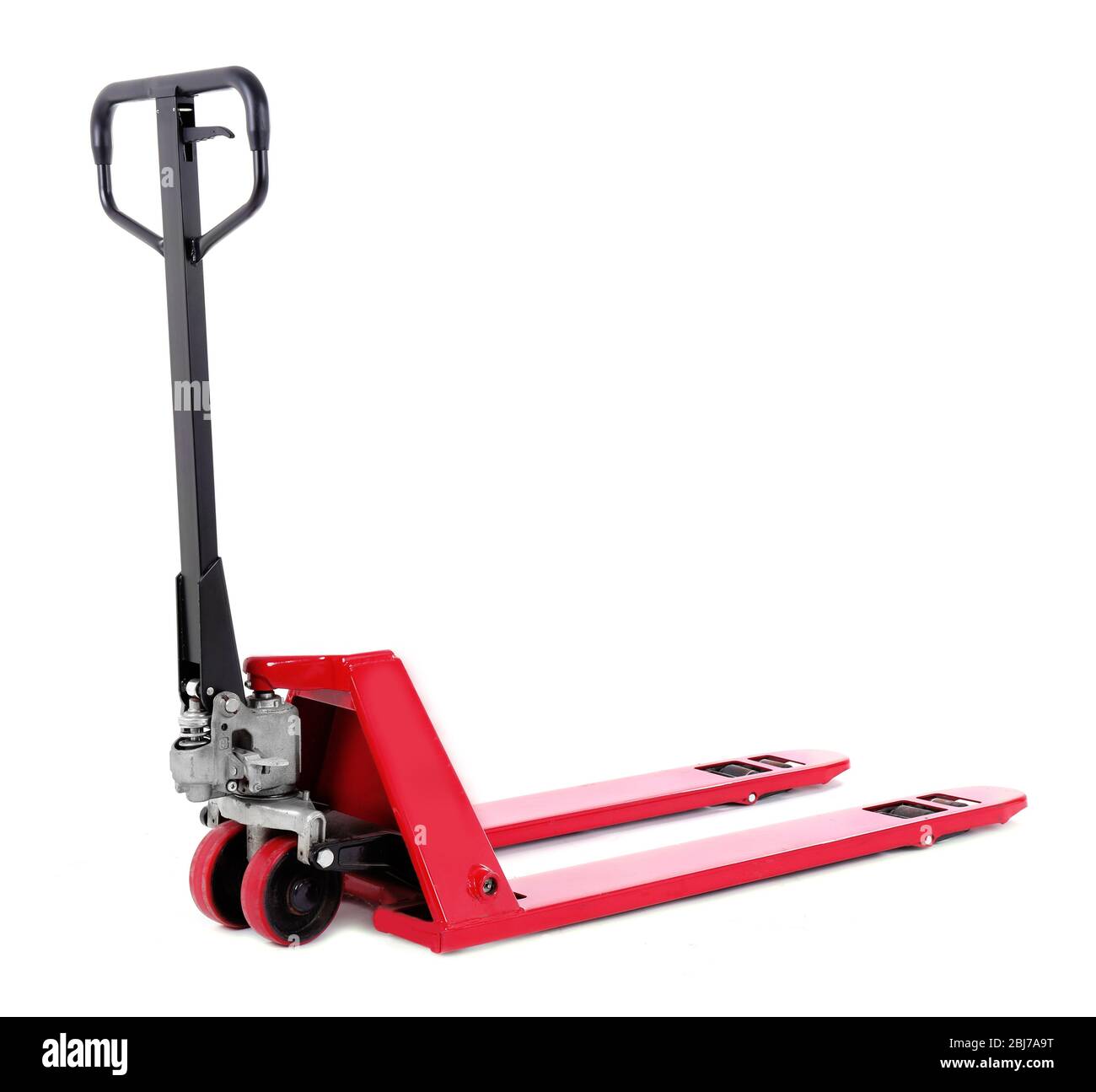 Hand pallet truck, isolated on white Stock Photo Alamy