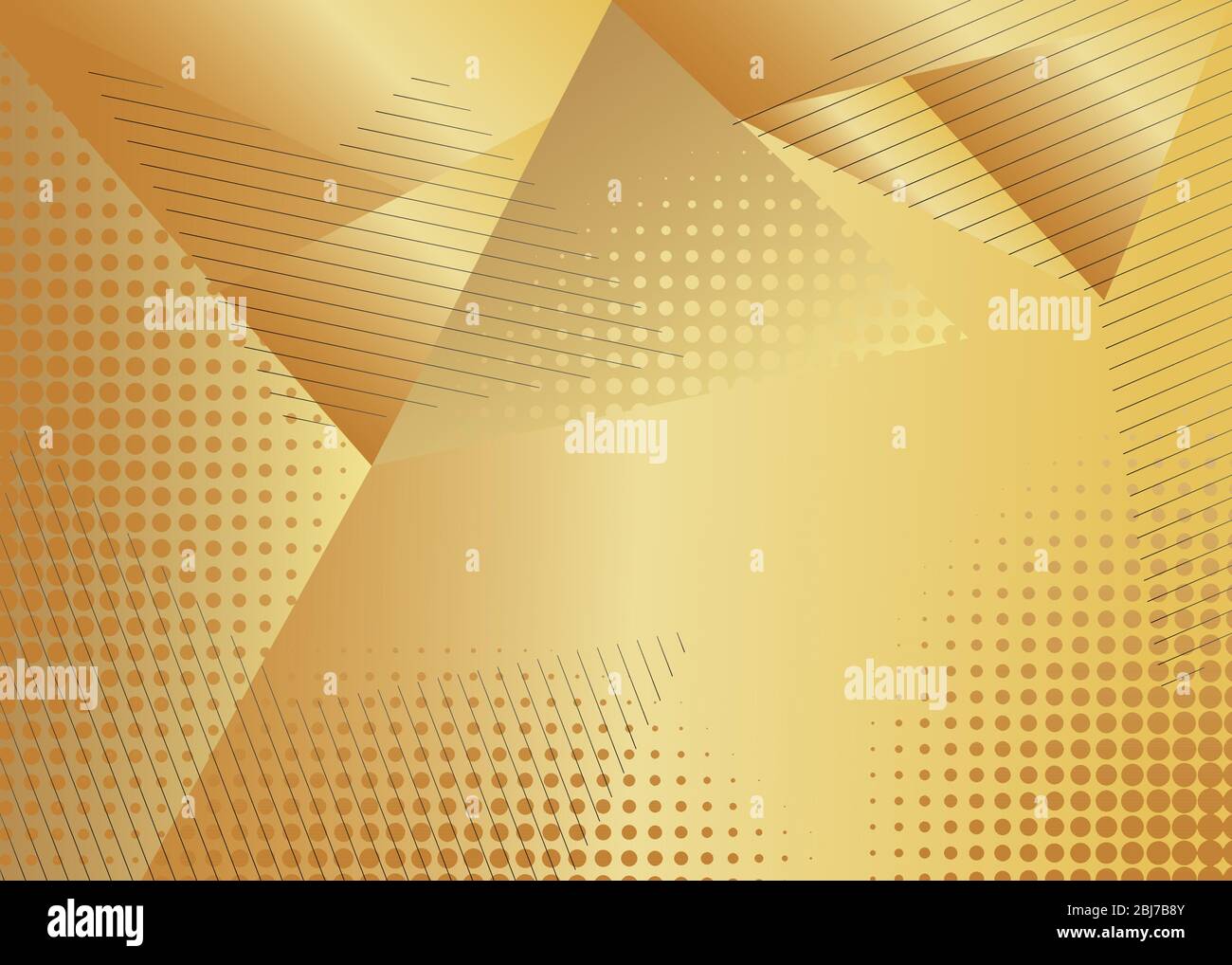 Minimalist gold premium exclusive background. Vector luxury golden gradient geometric elements. Stock Vector