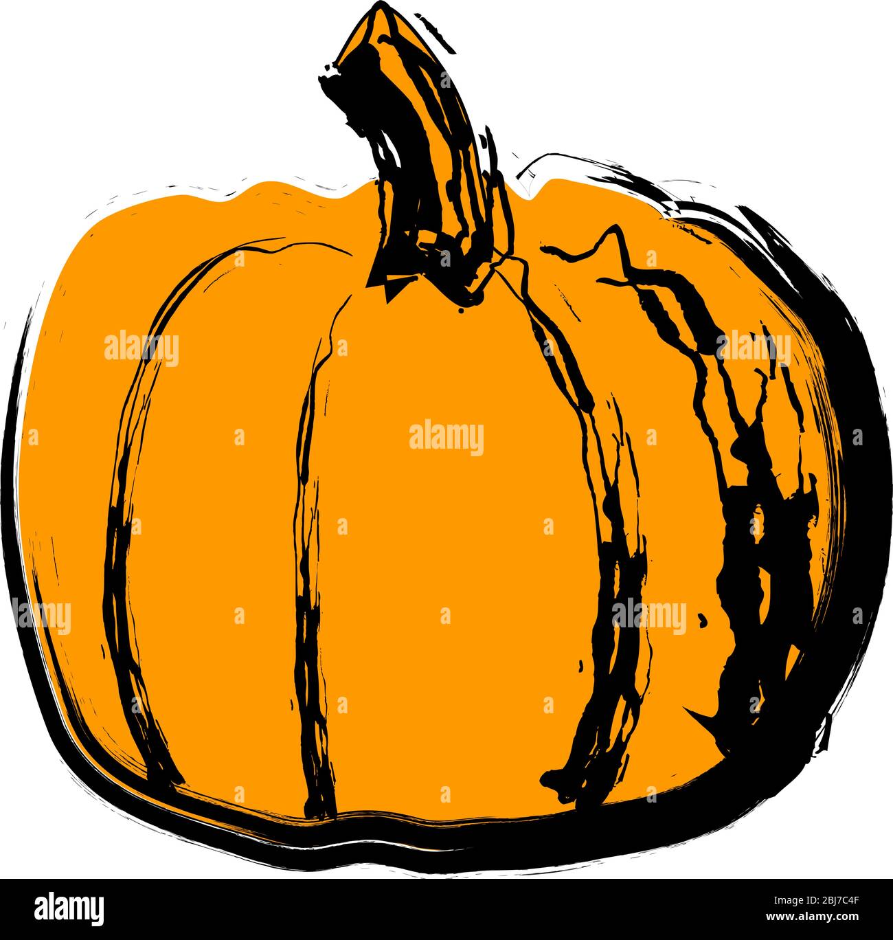 Vector illustration pumpkin isolated on white background Stock Vector ...