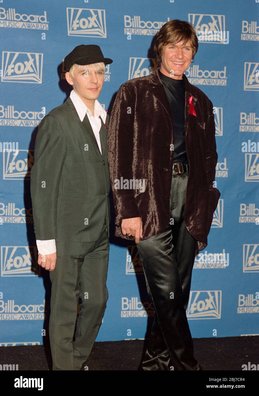 LOS ANGELES, CA. c.1993: Duran Duran singers Nick Rhodes & Simon Le Bon ...