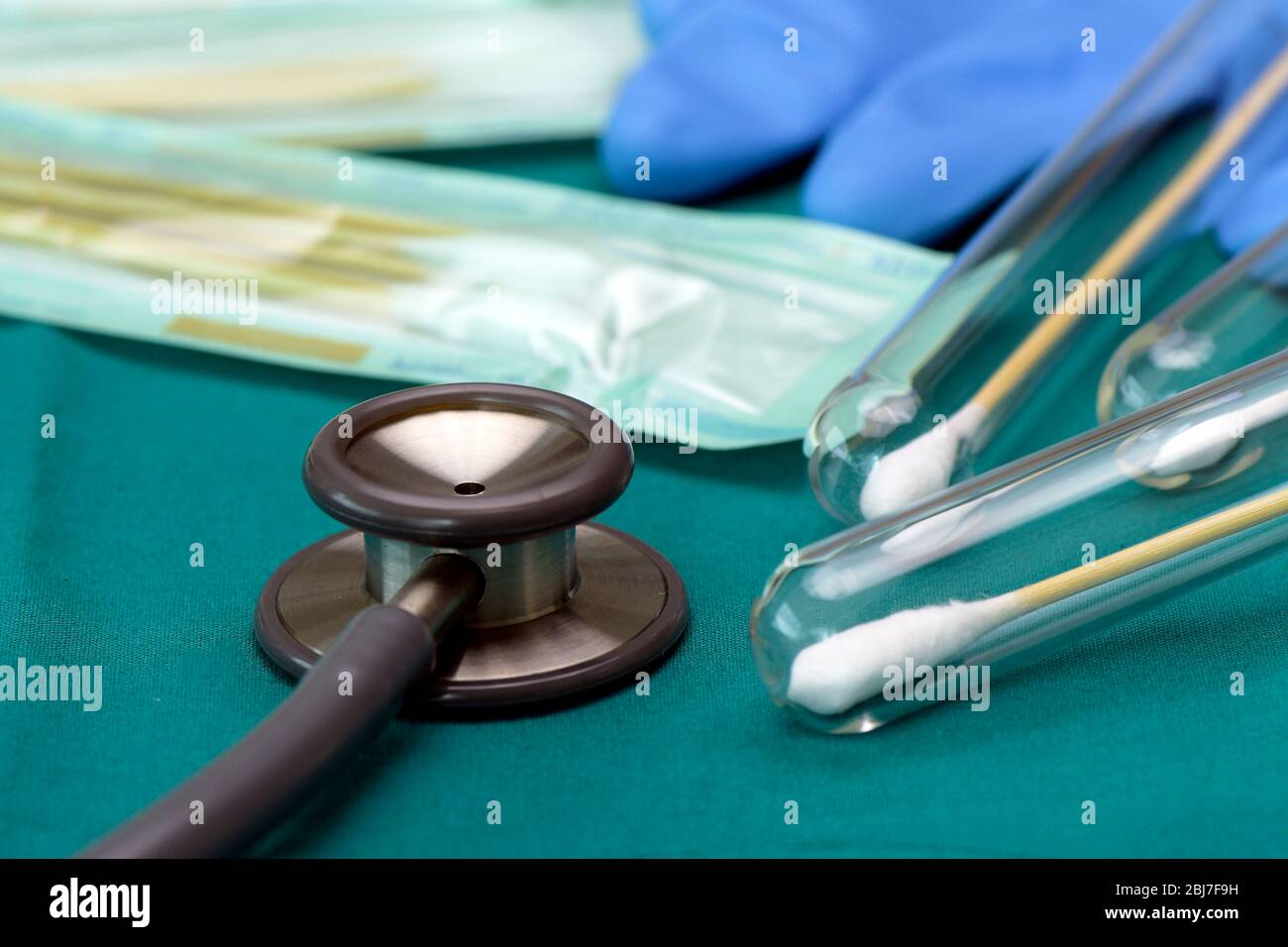 Most tests for the new strain of coronavirus involve taking a swab sample for analysis. Stock Photo