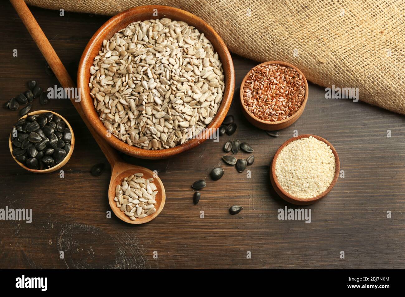 Peeled sunflower flax sesame hi-res stock photography and images - Alamy