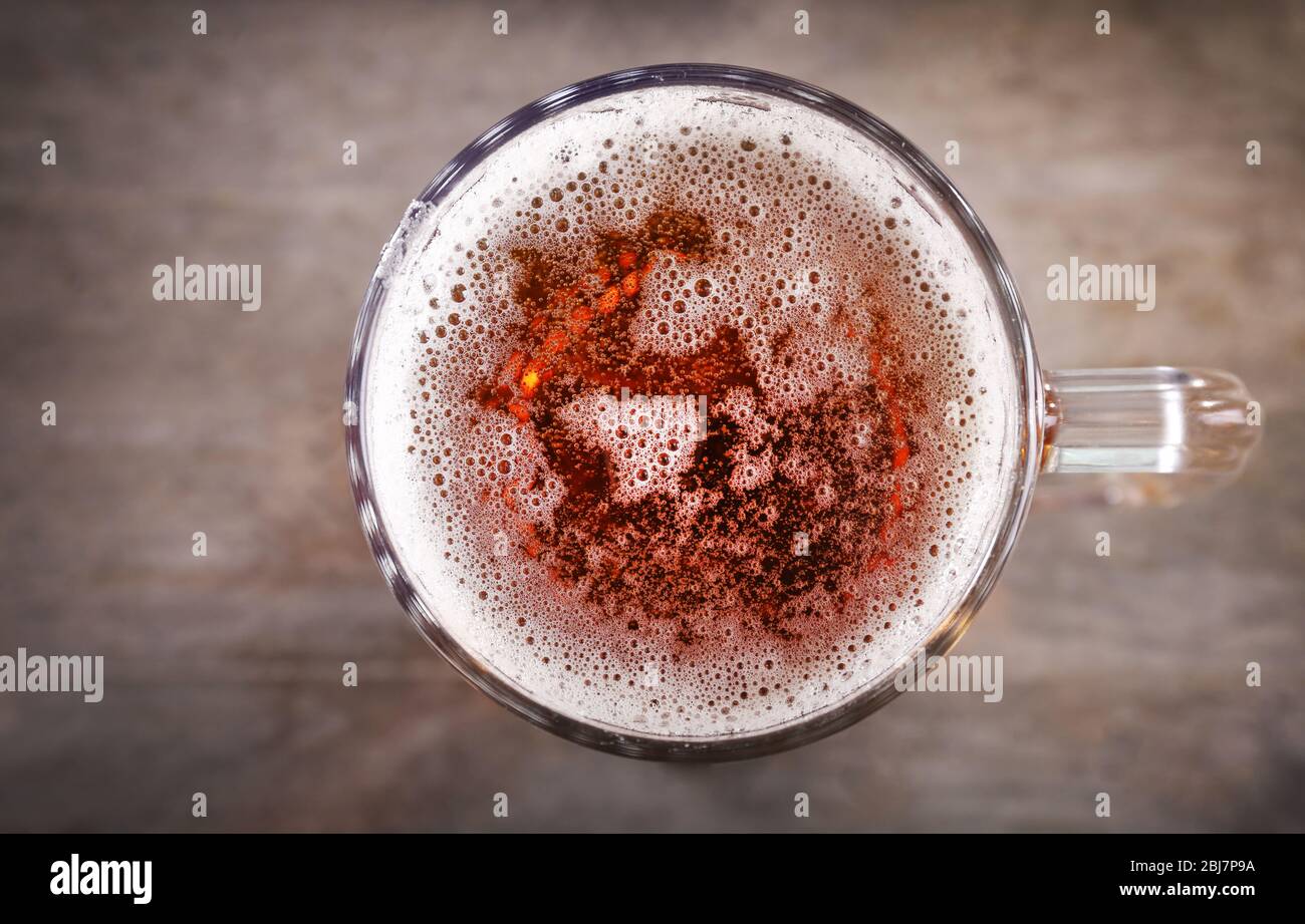 Beer Splash Top View High Resolution Stock Photography and Images - Alamy