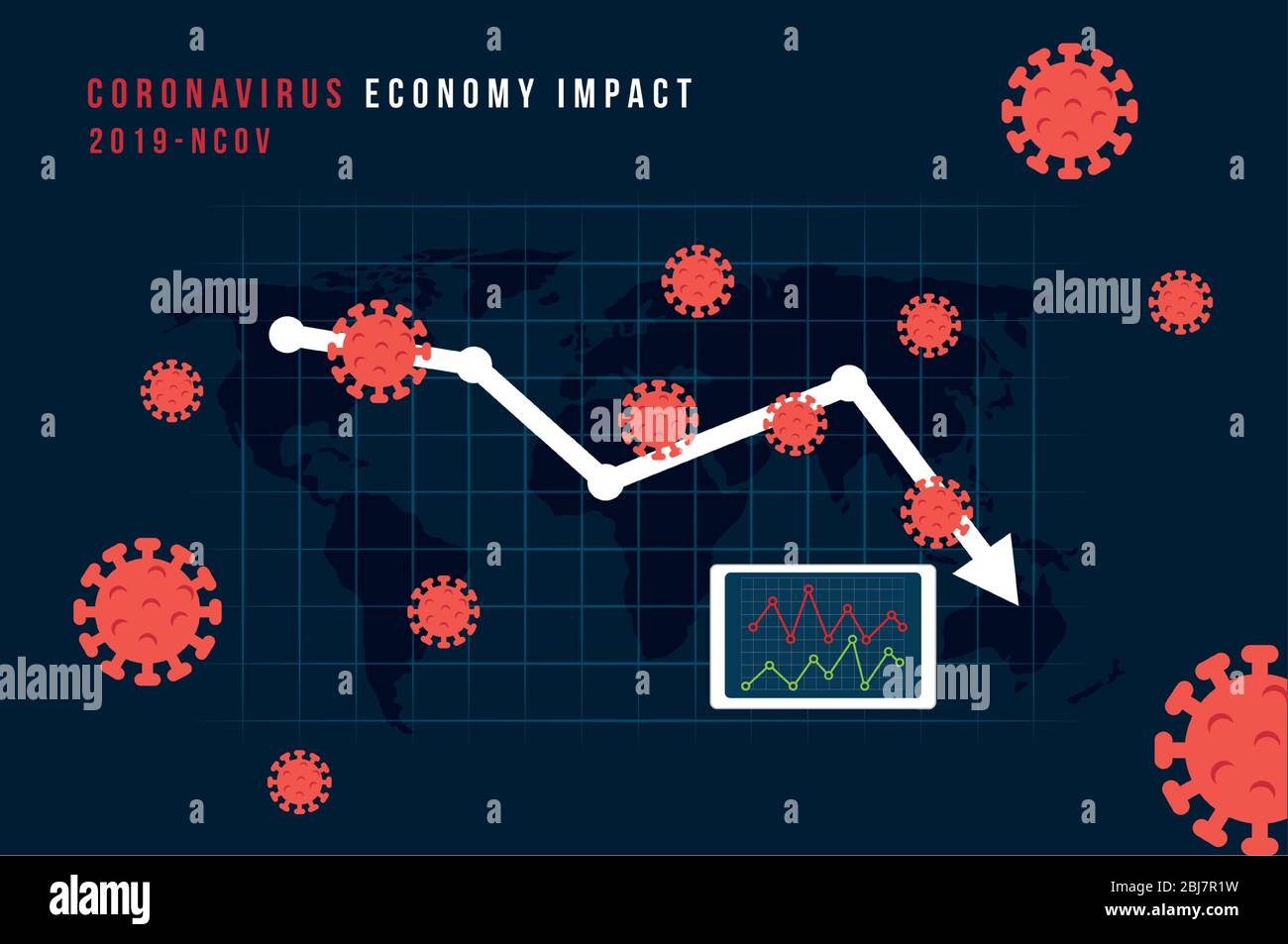 infographic of economy impact by covid 19 Stock Vector Image & Art - Alamy