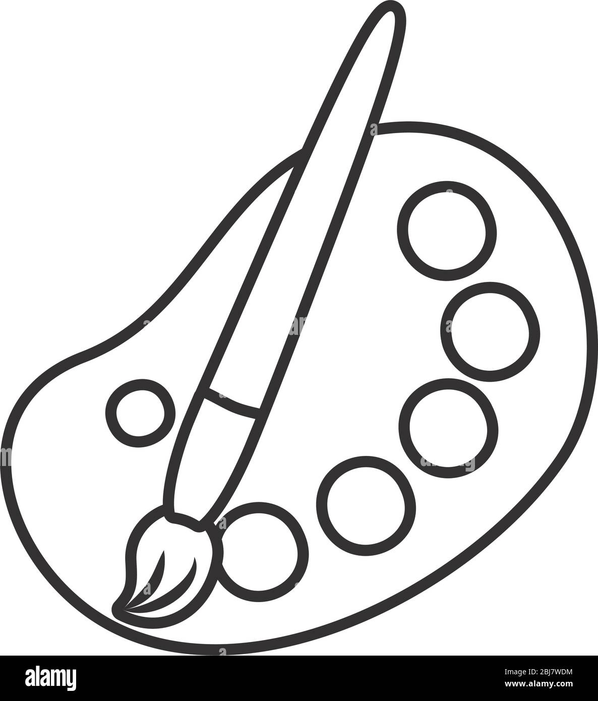 Paint Brush Palette Black and White Stock Photos & Images Alamy