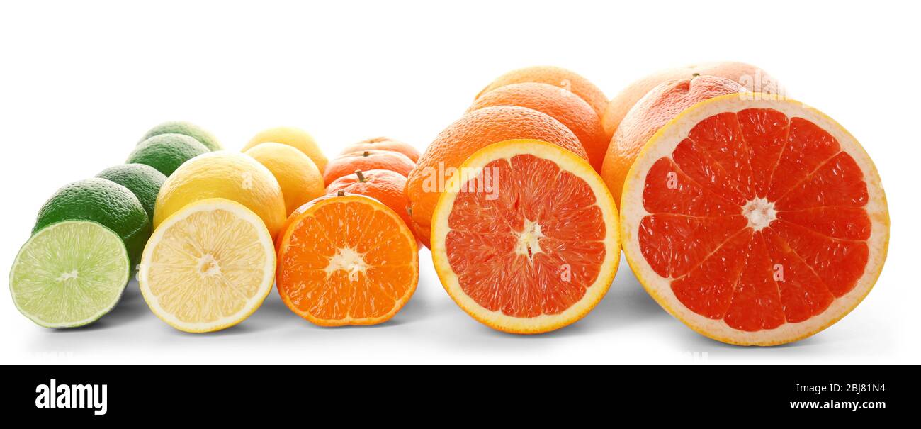 Colorful Mixed Citrus Fruit Sliced And Lined Up In Rows Isolated On A White Background Close Up Stock Photo Alamy Colorful Mixed Citrus Fruit Sliced And Lined Up In Rows Isolated On A White Background Close Up Stock Photo Alamy