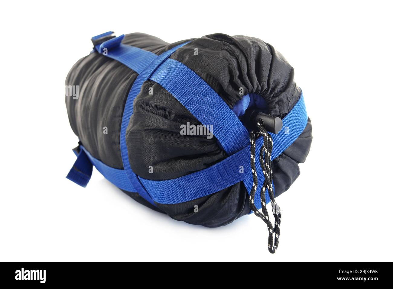Sleeping bag, isolated on white Stock Photo