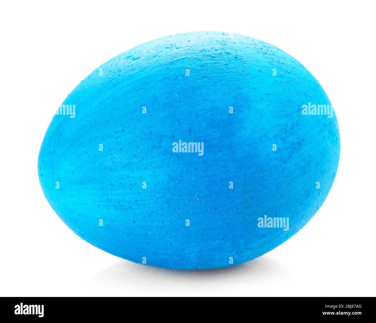 Blue Easter egg isolated on white background Stock Photo - Alamy
