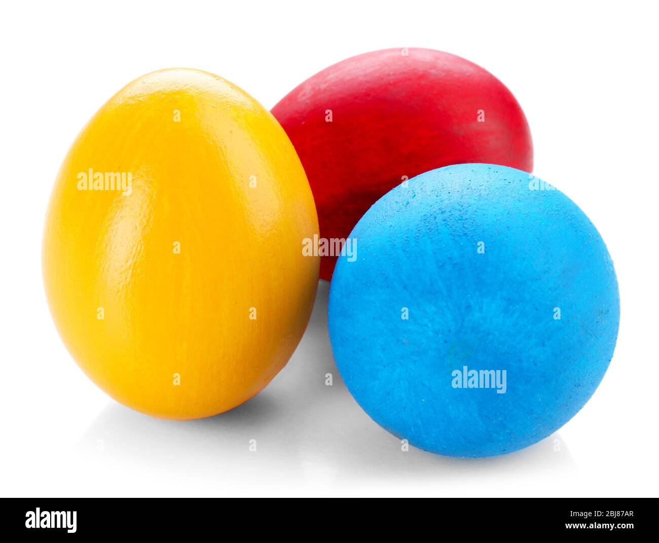 Easter eggs isolated on white background Stock Photo - Alamy