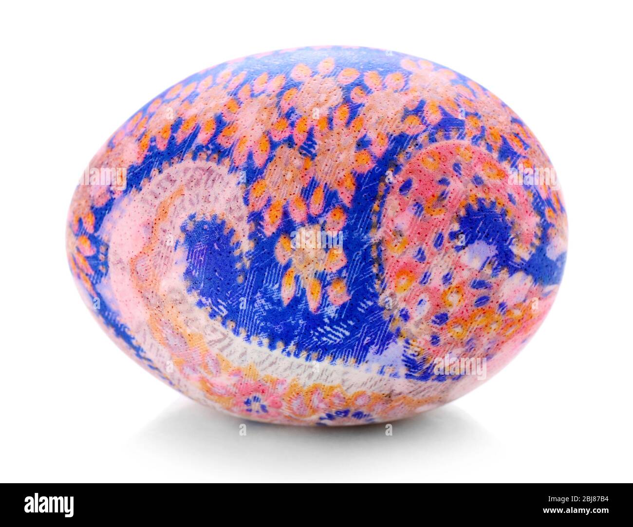 Easter egg isolated on white background Stock Photo - Alamy