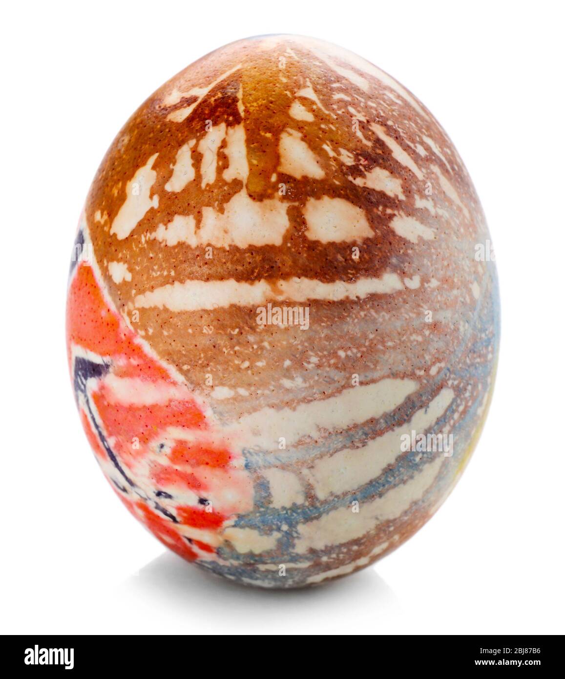 Easter egg isolated on white background Stock Photo