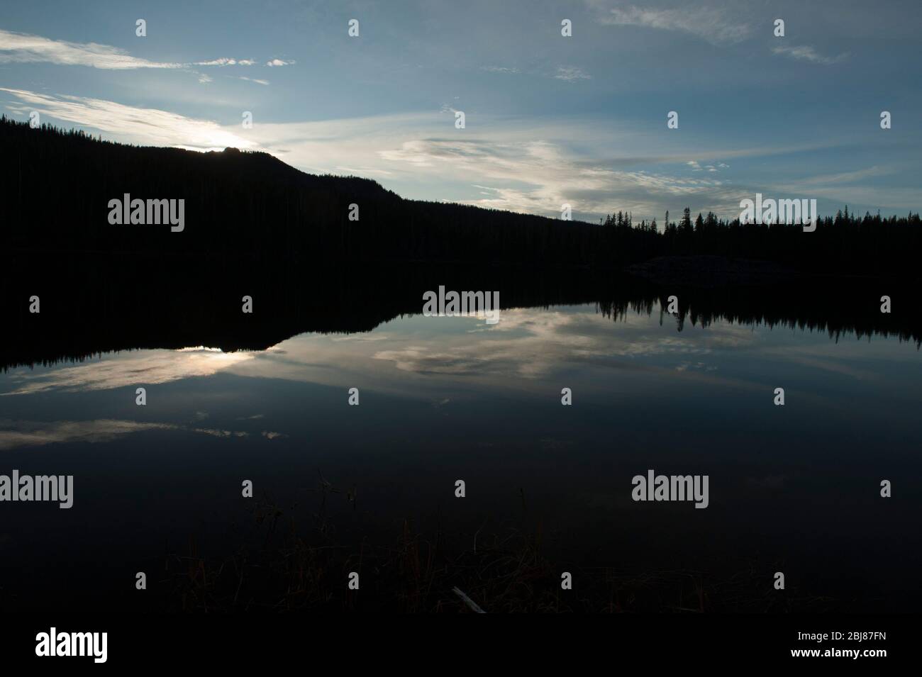 Calm lake in wilderness hi-res stock photography and images - Alamy