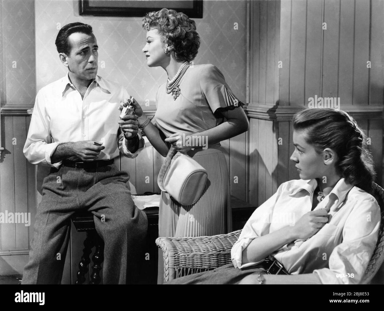 HUMPHREY BOGART CLAIRE TREVOR and LAUREN BACALL in KEY LARGO 1948 ...