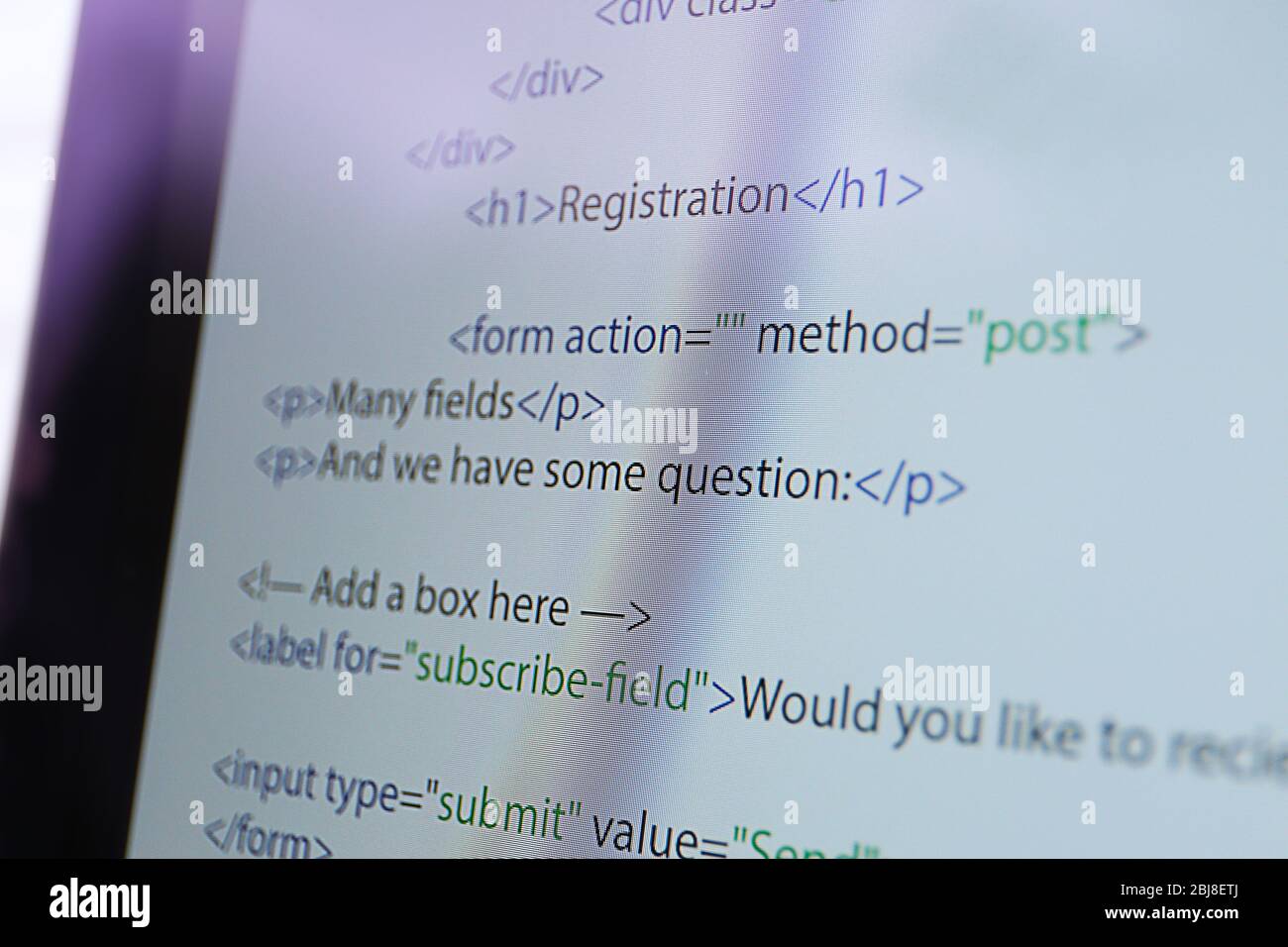 Computer programming codes development hi-res stock photography and ...