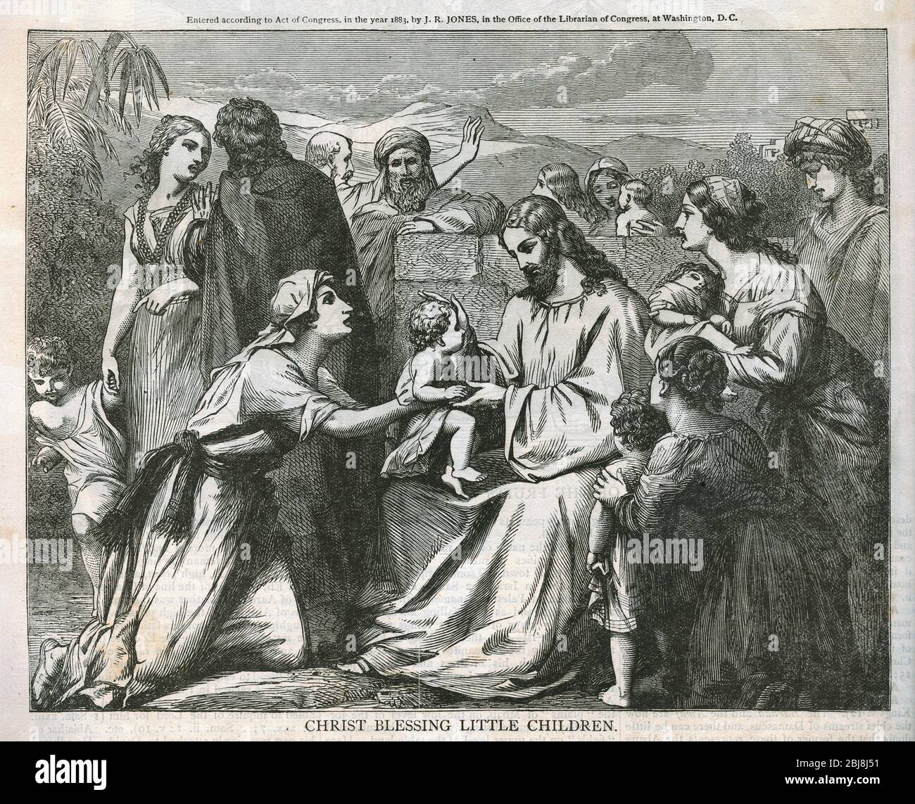 Christ Blessing Little Children Parallel Bible C1895 Stock Photo Alamy christ-blessing-little-children-parallel-bible-c1895-stock-photo-alamy