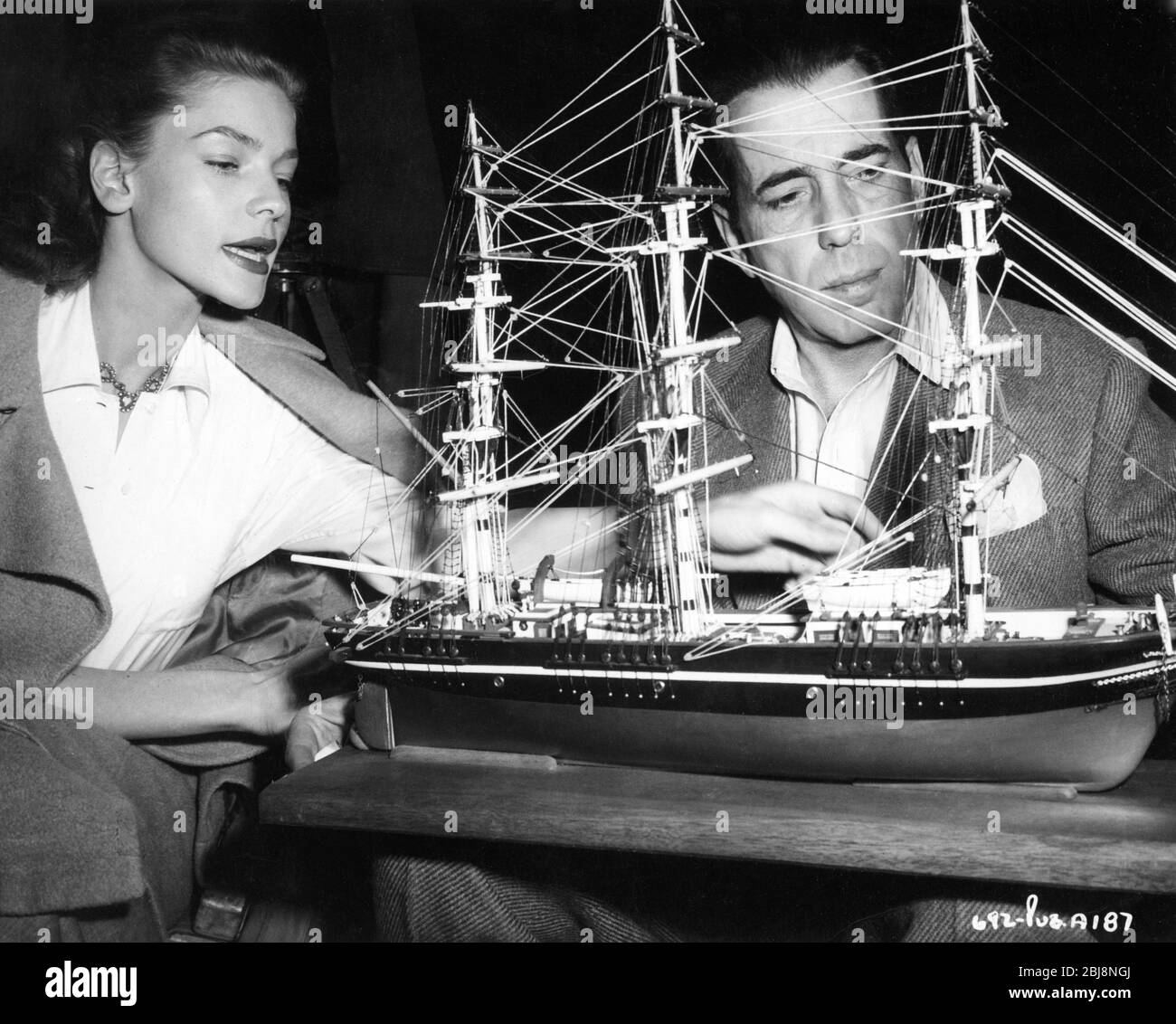 Humphrey bogart lauren bacall sailing hi-res stock photography and ...