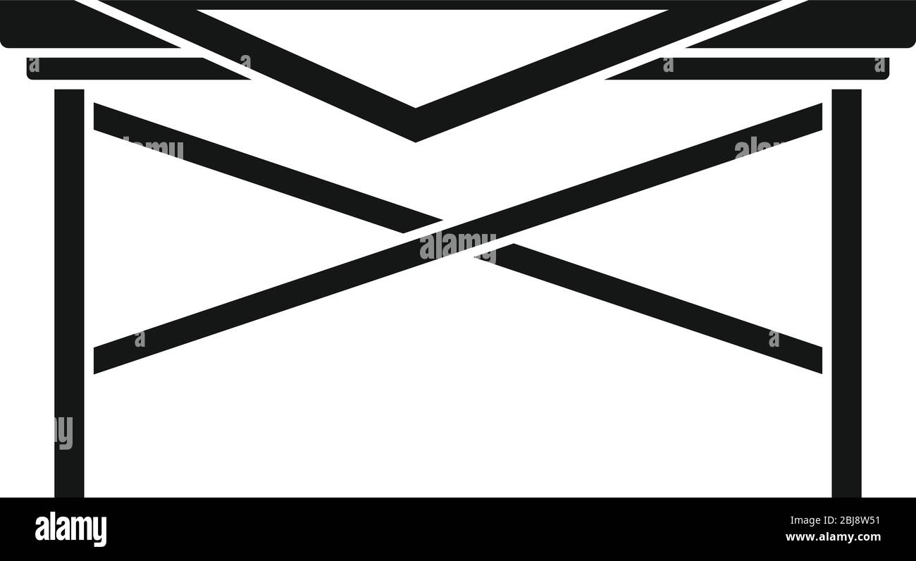 Picnic table icon. Simple illustration of picnic table vector icon for ...