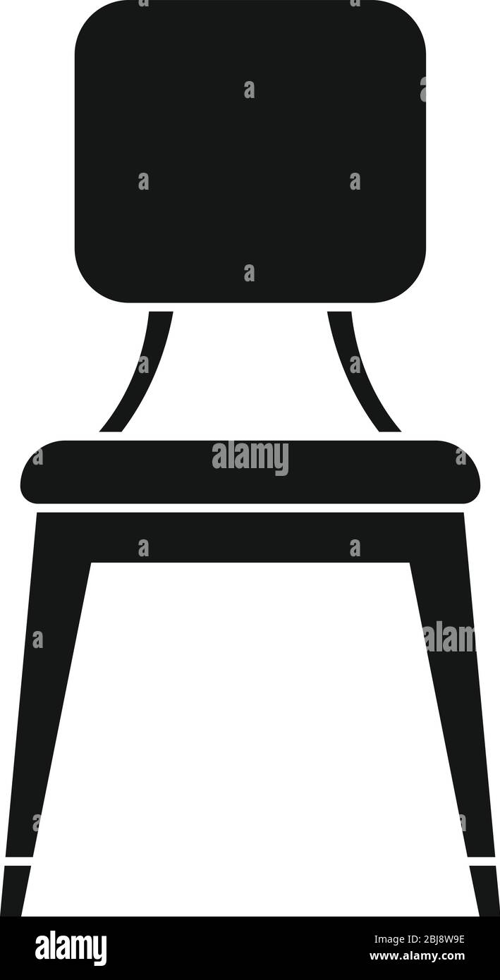 Leather outdoor chair icon. Simple illustration of leather outdoor ...
