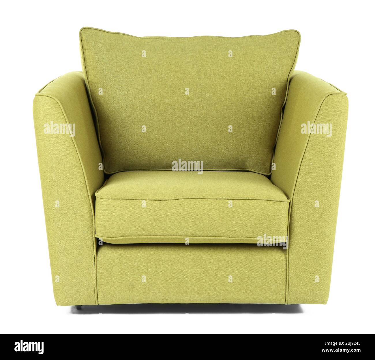 Green armchair isolated on white Stock Photo Alamy