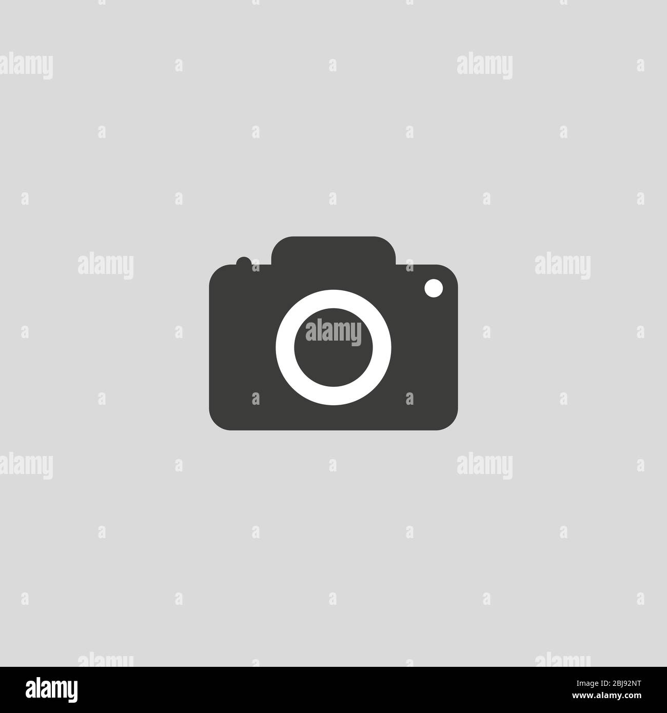 Camera icon, flat photo camera vector isolated. Modern simple snapshot ...
