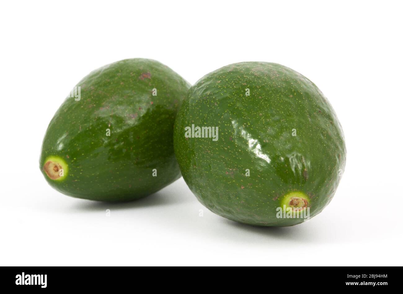 two ripe avocados isolated on a white background Stock Photo - Alamy