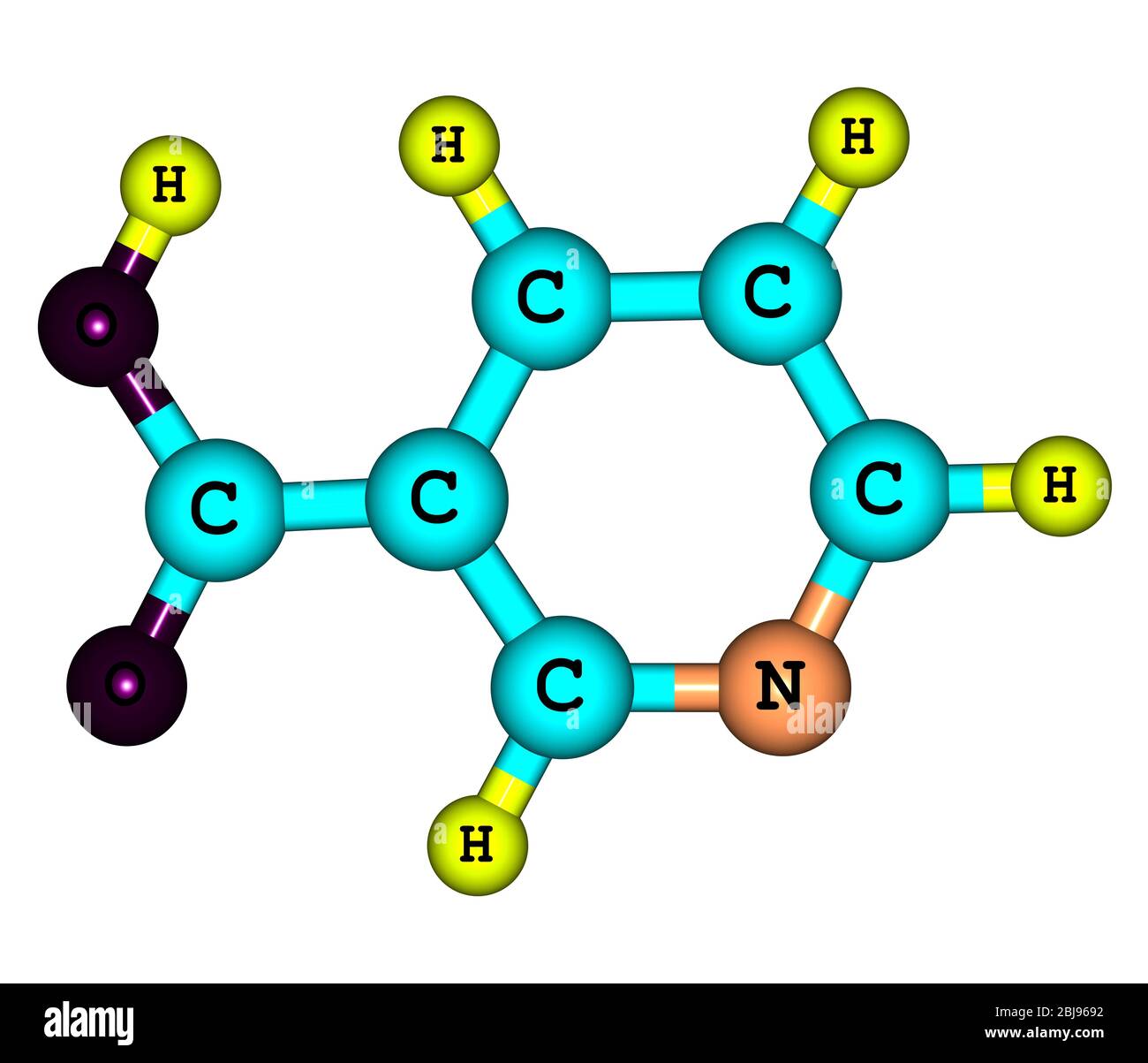 Niacin (B3 or nicotinic acid) is an organic compound with the formula