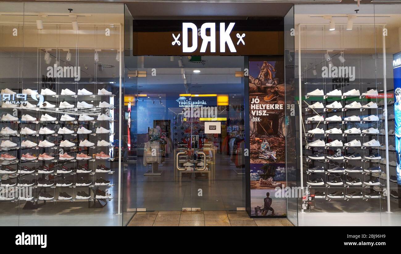 Gyor Hungary 03 17 2020: A dorko (DRK) shop window Stock Photo - Alamy