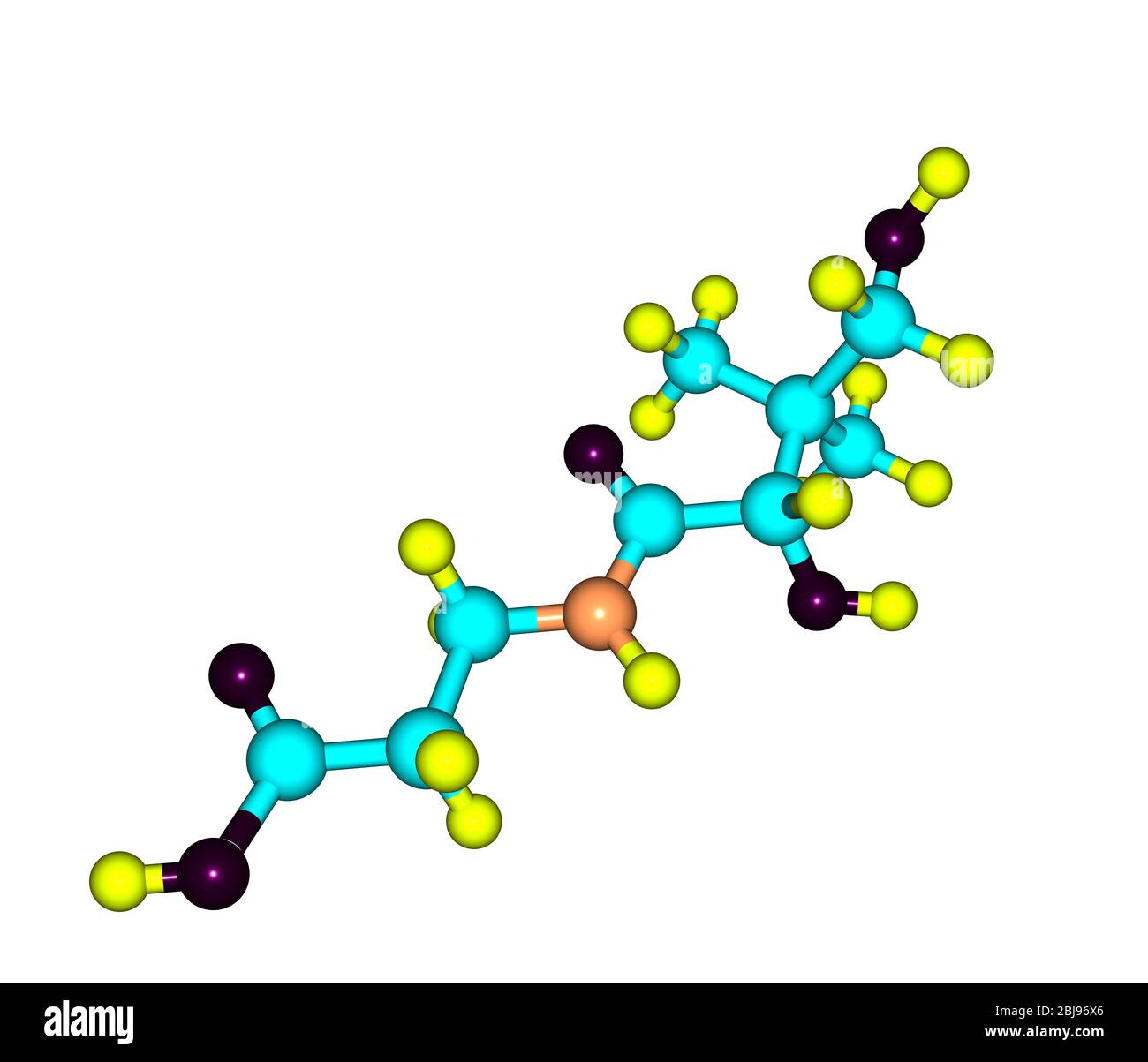 Vitamin b5 pantothenic acid molecule hires stock photography and