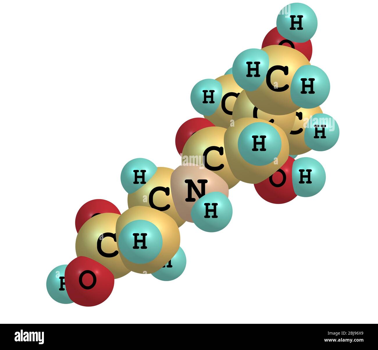 Vitamin b5 pantothenic acid molecule hires stock photography and
