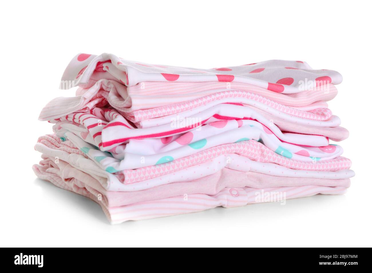 New baby clothes for newborn, isolated on white Stock Photo - Alamy