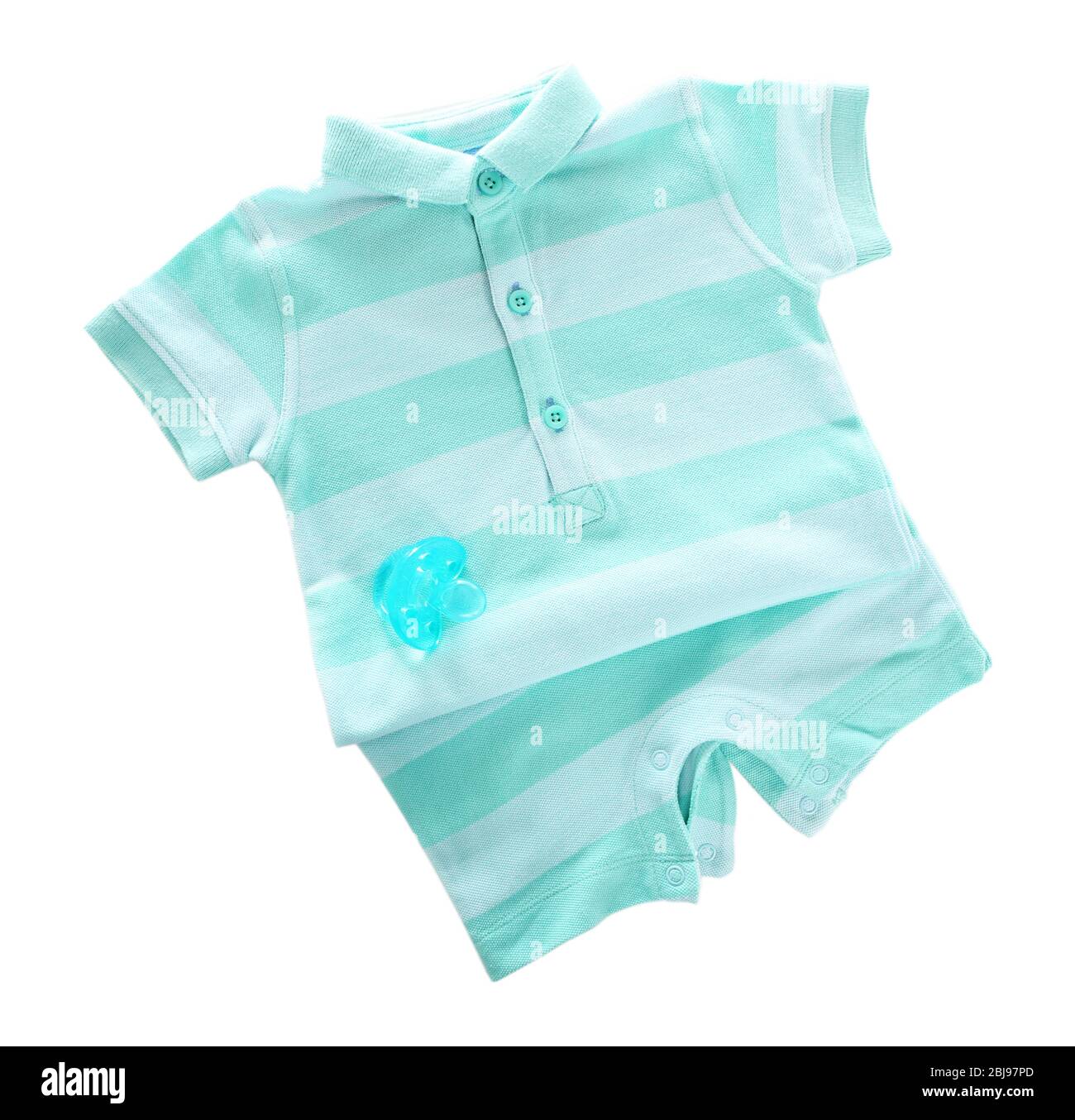 Clothes for baby girl on light background Stock Photo