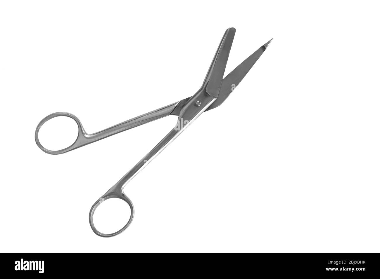 Medical clamp on a white background Stock Photo - Alamy